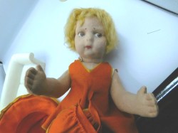 lenci girl orange top